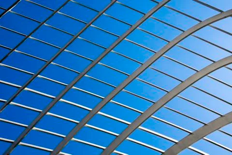 Lattice abstract with sky Foto stock