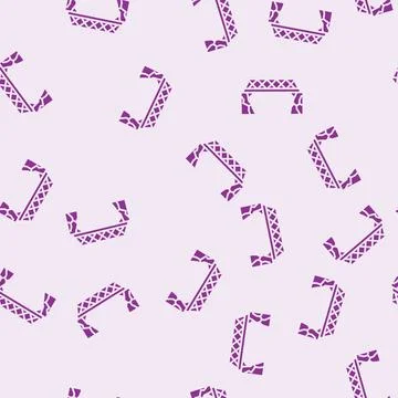 Lattice bridge glyph seamless pattern Stock Illustration