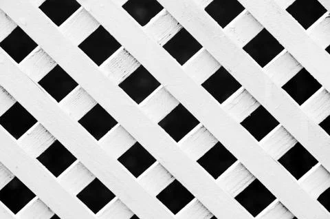 Lattice fence pattern Stock Photos