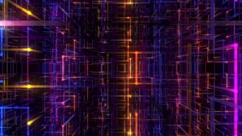 Lattice Matrix Flight Stock Footage 84018444