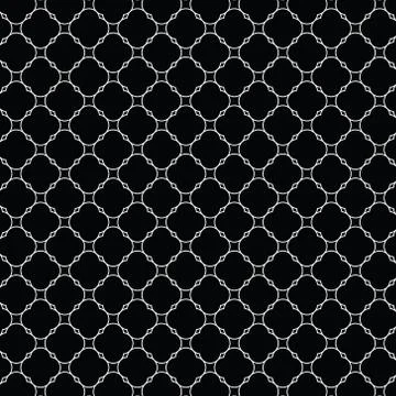 Lattice pattern with trendy lattice on a black background. Repeating pattern Illustrazione stock