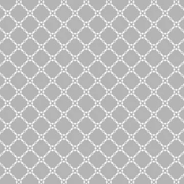 Lattice pattern with trendy lattice on a gray background. Repeating pattern Stock Illustration