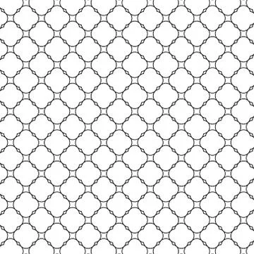 Lattice pattern with trendy lattice on a white background. Repeating pattern Stock Illustration
