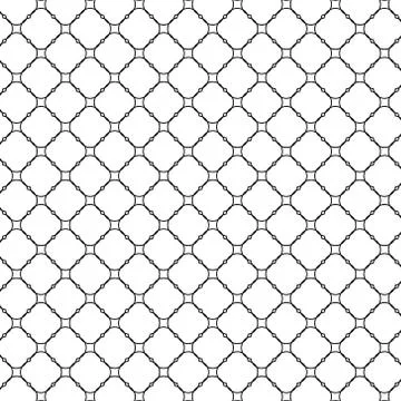 Lattice pattern with trendy lattice on a white background. Repeating pattern Stock Illustration