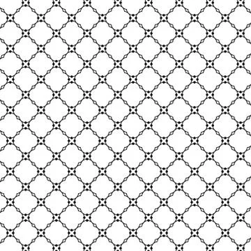 Lattice pattern with trendy lattice on a white background. Repeating pattern Stock Illustration