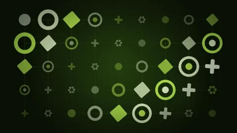 Lattice Specimen Wave Animation Lime Green Particle Grid Botanical Data Stock Footage 344878939
