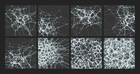 Lattice structure. Science or technology background. Graphic design. 3d grid. Stock Illustration