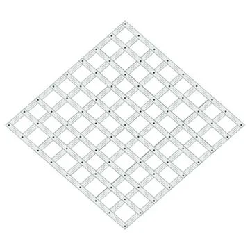 Lattice on white Stock Illustration