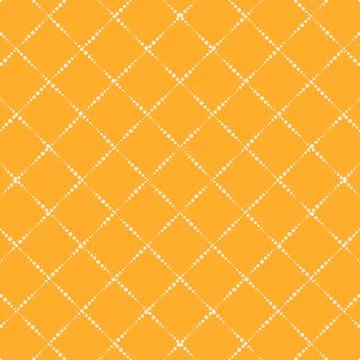 Lattice yellow simple seamless vector pattern. Stockillustratie