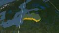 Latvia extruded. Blue Marble. Graticule. 4k or 4k+ Resolution