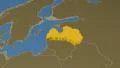 Latvia extruded. Solids. 4k or 4k+ Resolution