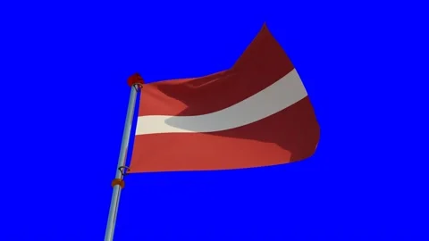 Latvia Flag in 3D Stock Footage 158069710