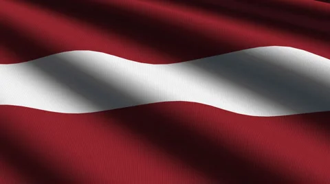 Latvia flag close up Stock-Footage 5088829