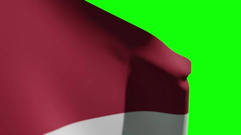 Latvia Flag Close Stock Footage 137519890