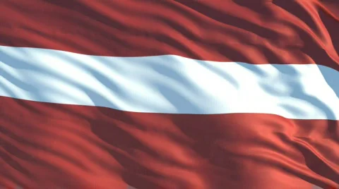 Latvia flag Stock Footage 622947