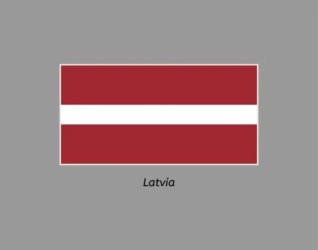Latvia flag Stock Illustration