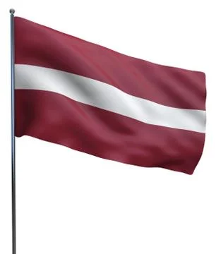 Latvia Flag Image Stock Illustration