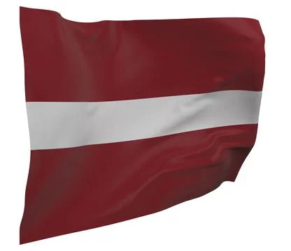 Latvia flag isolated Stock Illustration