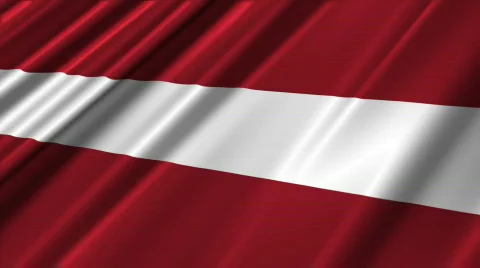 Latvia Flag Loop 02 Stock Footage 628078