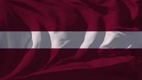 Latvia Flag Loop Stock Footage 295748483