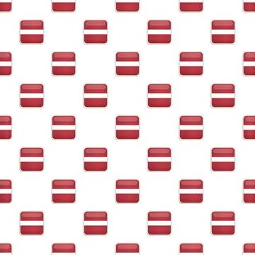 Latvia flag seamless pattern symbol for national identity Illustrazione stock