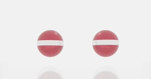 Latvia flag symbol Stock Footage 194496237