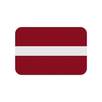 Latvia flag vector icon on white background Stock Illustration
