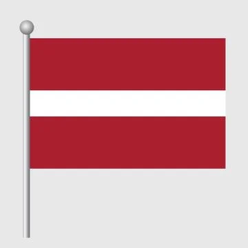 Latvia flag vector template background realistic copy Illustrazione stock
