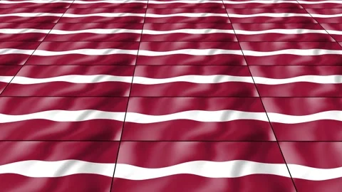 Latvia Flag wave 3d rotating view animated wallpaper background 動画素材 264313468