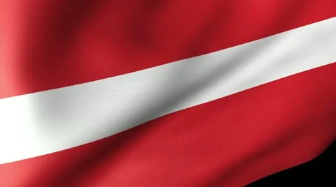 Latvia Flag Waving Stock-Footage 12206860