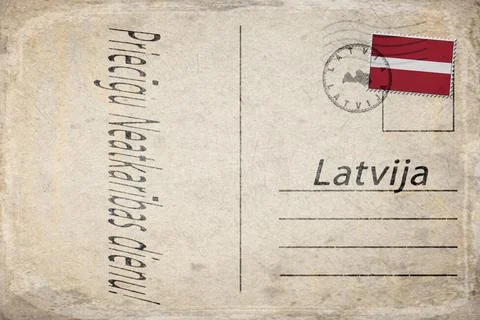 Latvia Independence Day Background Stock Illustration