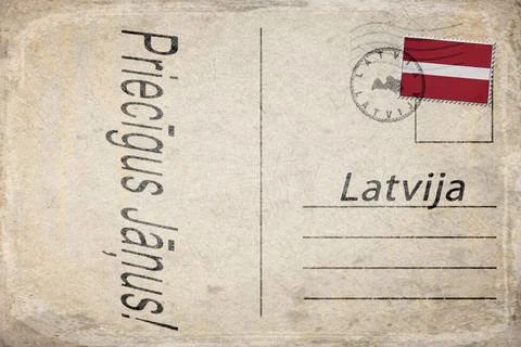 Latvia Jani Midsummer St John Background Stock Illustration