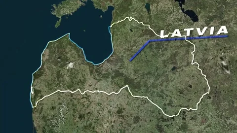 Latvia Map Animation Stock Footage 273588156
