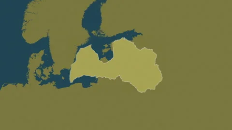 Latvia map - extract. Border. Pattern. Stock Footage 273291566