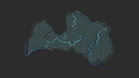 Latvia map 스톡 동영상 169455794