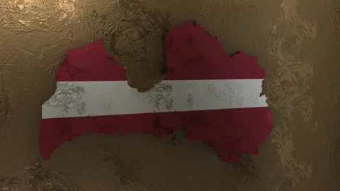 Latvia Map Stock Footage 277922232