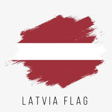 Latvia Vector Flag. Latvia Flag for Independence Day Stock Illustration
