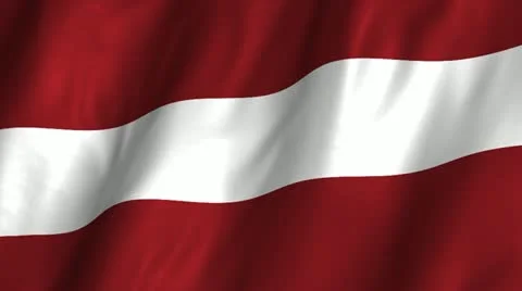Latvia Waving Flag Stock Footage 12298533