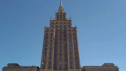 Latvian Academy of Sciences Video stock 208862443