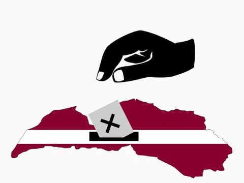 Latvian election Stock Illustration
