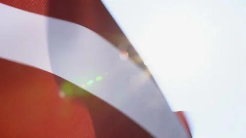 Latvian Flag Flapping Stock Footage 118964378
