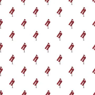 Latvian flag pattern repeating white background graphic Stock Illustration