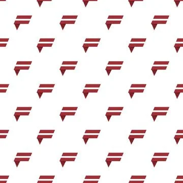 Latvian flag shape forming a seamless pattern background Stock Illustration