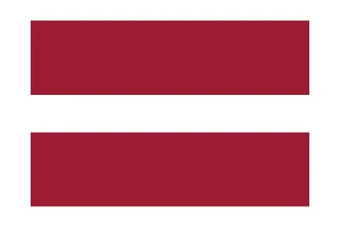 Latvian flag on a white background Stock Illustration