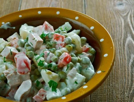 Latvian salad Foto stock