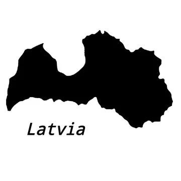 Latvija vector Illustrazione stock