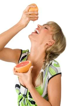 Laugh and squeeze Stock Photos