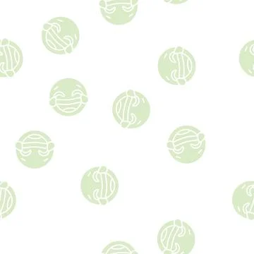 Laugh emoji glyph seamless pattern 스톡 일러스트
