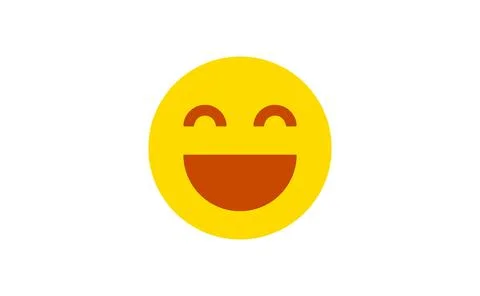 Laugh emoticon Vector. Stock Illustration