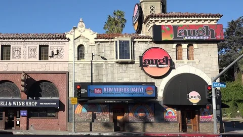 Laugh Factory Comedy Club Stock Footage